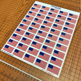 USA Flag Helmet Decals